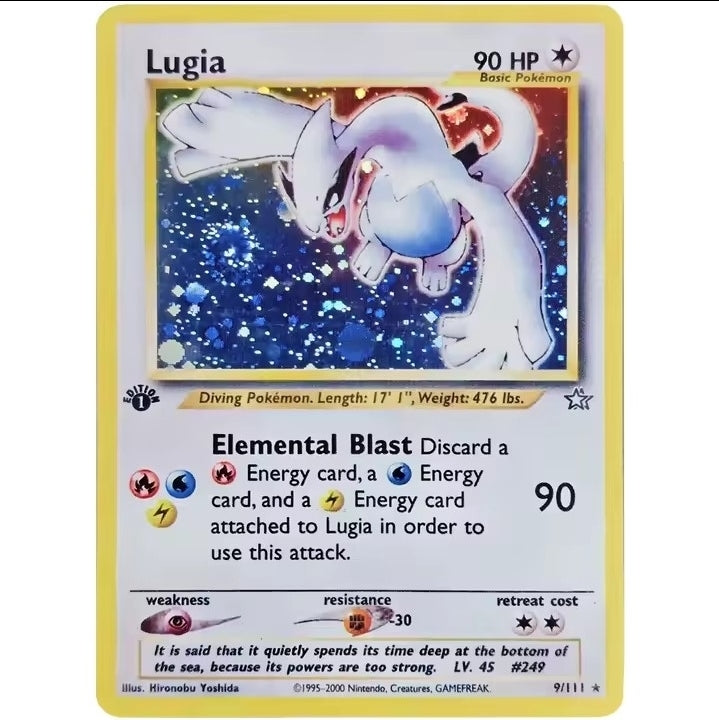 1st Edition Lugia Holo Rare #9/111